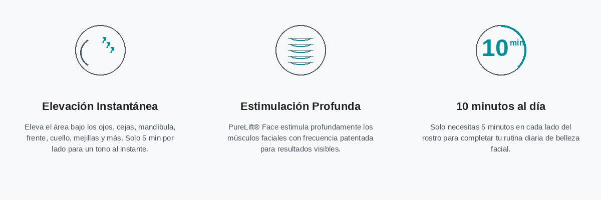 PureLift Glow – Microcorriente Facial + LED