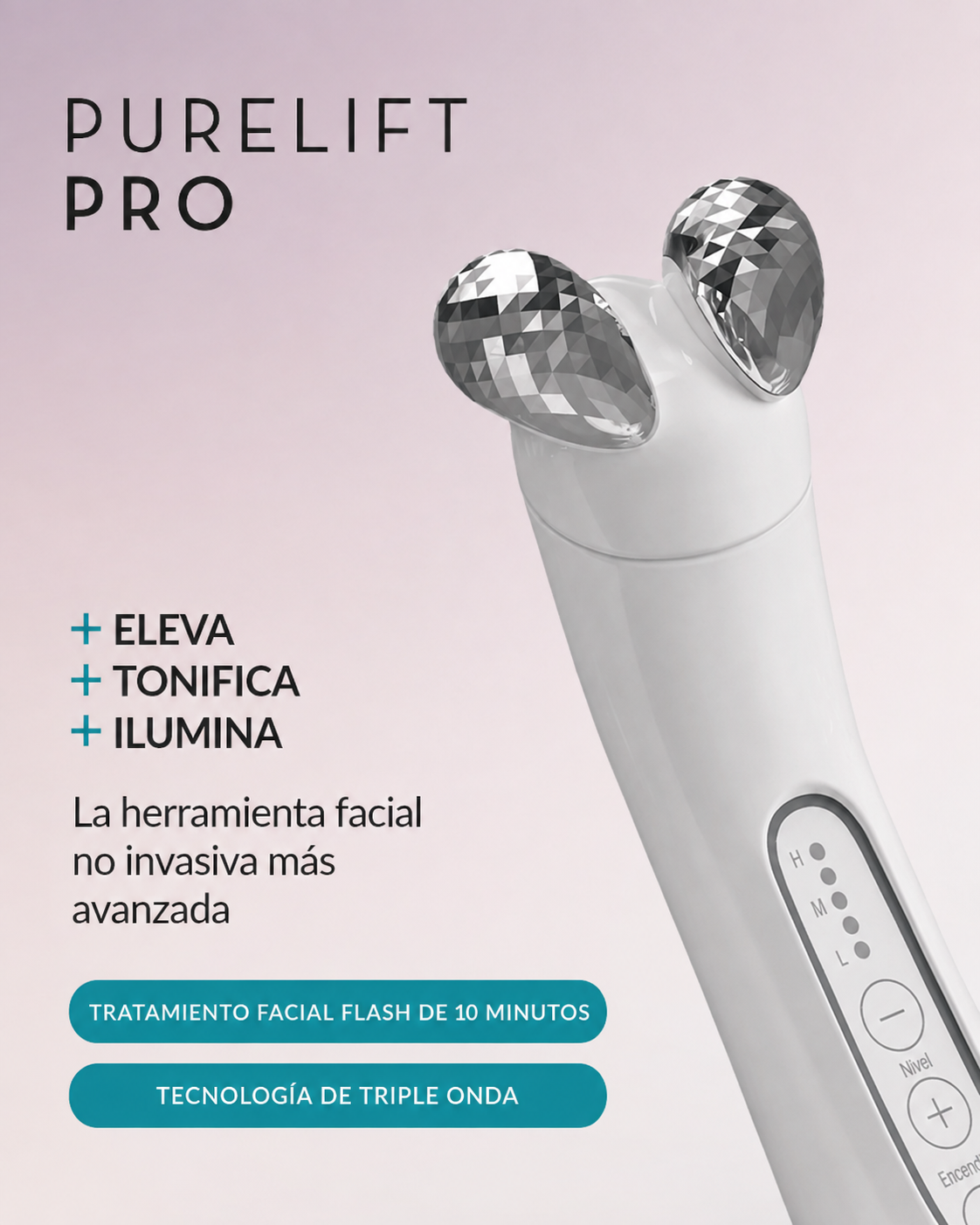 PURE LIFT PRO Tonificador Microcorriente facial