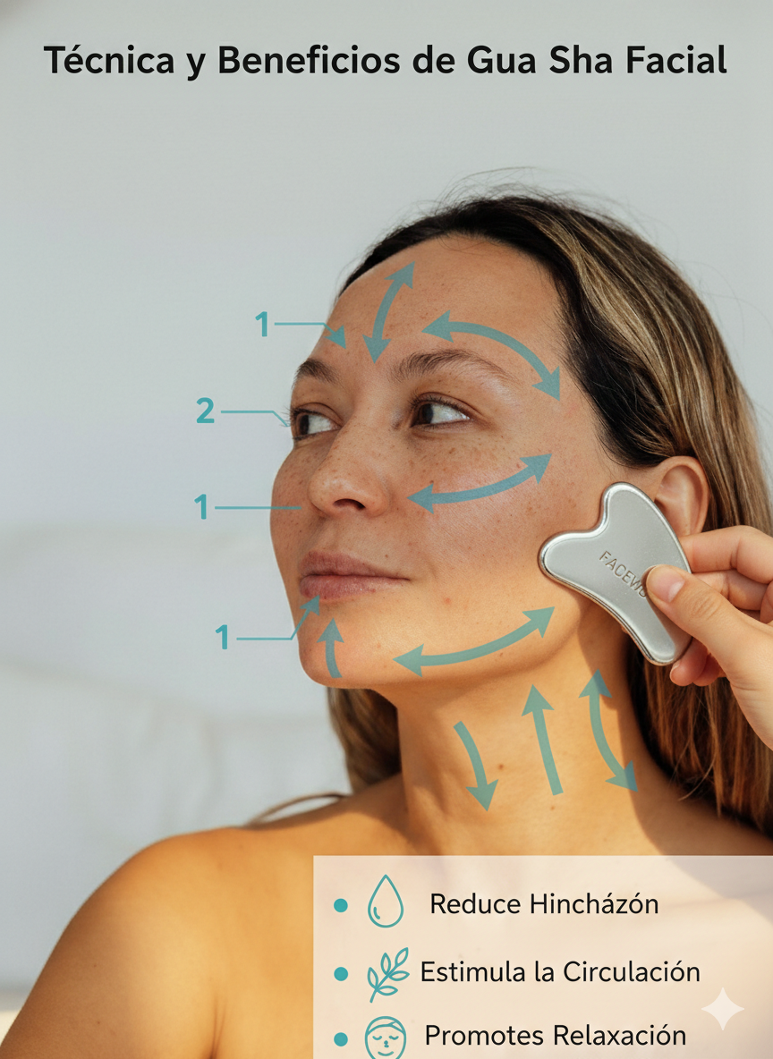 GUA SHA Acero Inoxidable
